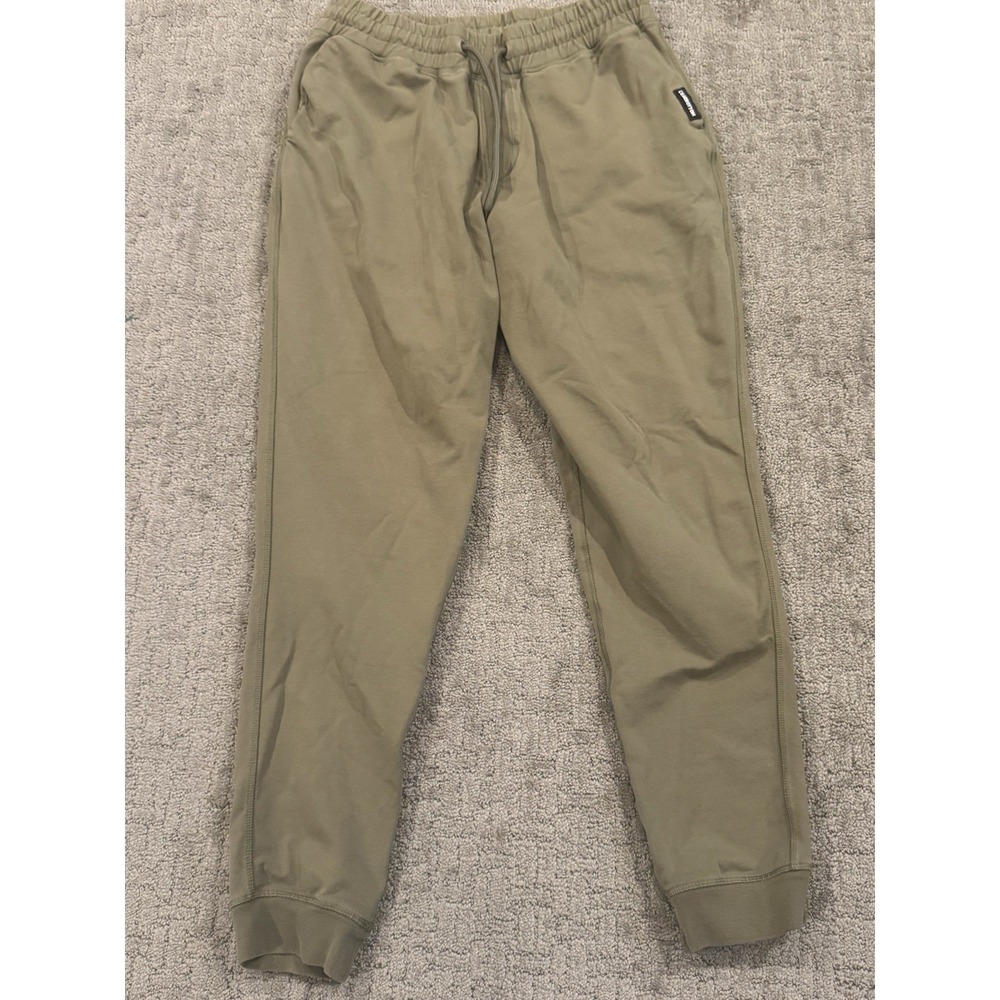 Bear Bottom Clothing Joggers  M Elastic Waist Tapered Stretch Olive Preppy (Z1)